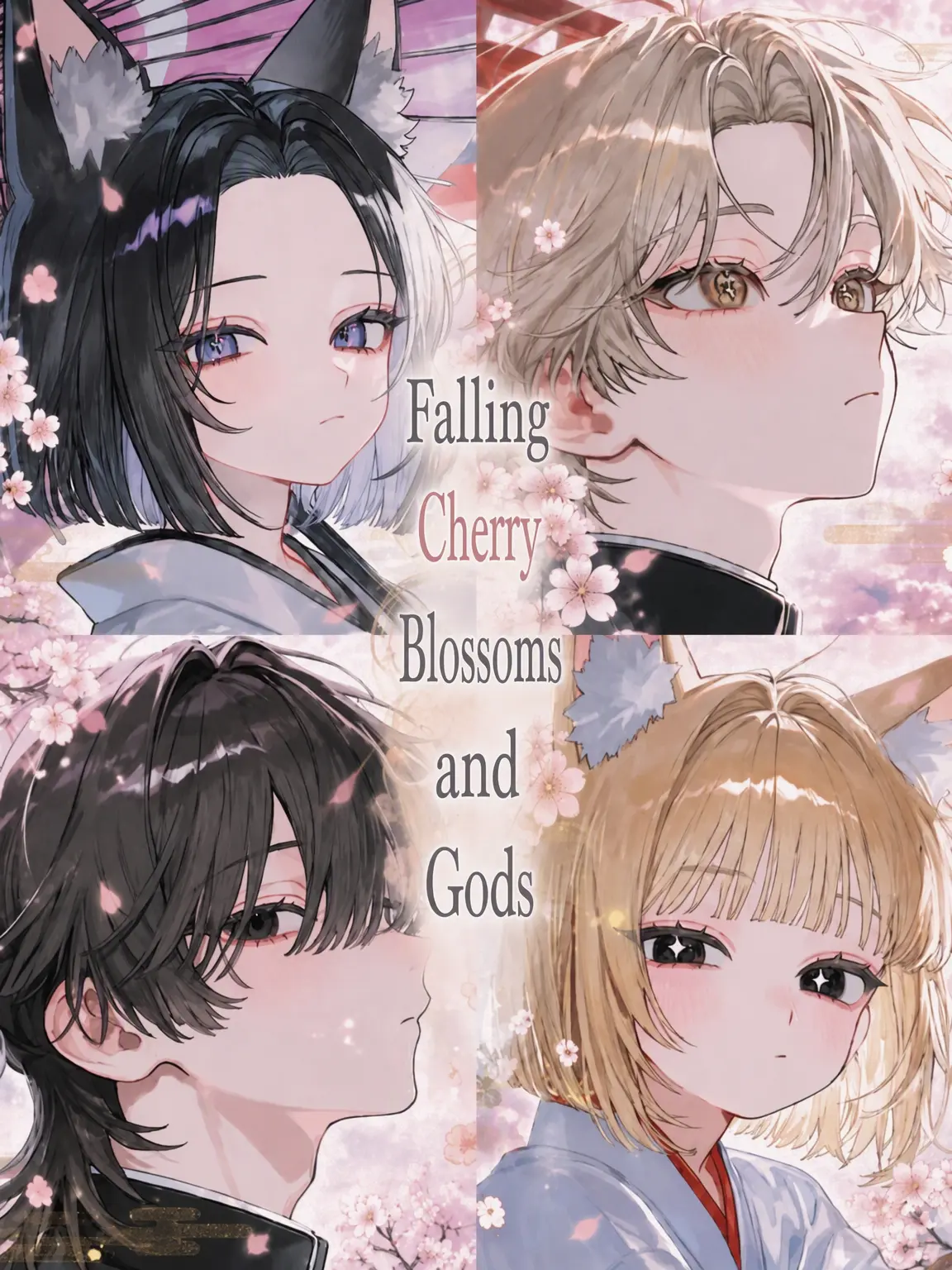 yakiniku0229의 Falling Cherry Blossoms and a God