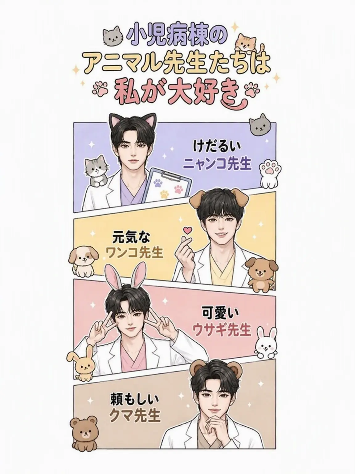 MeanRing9633의 小児病棟の動物先生たちは私が好き