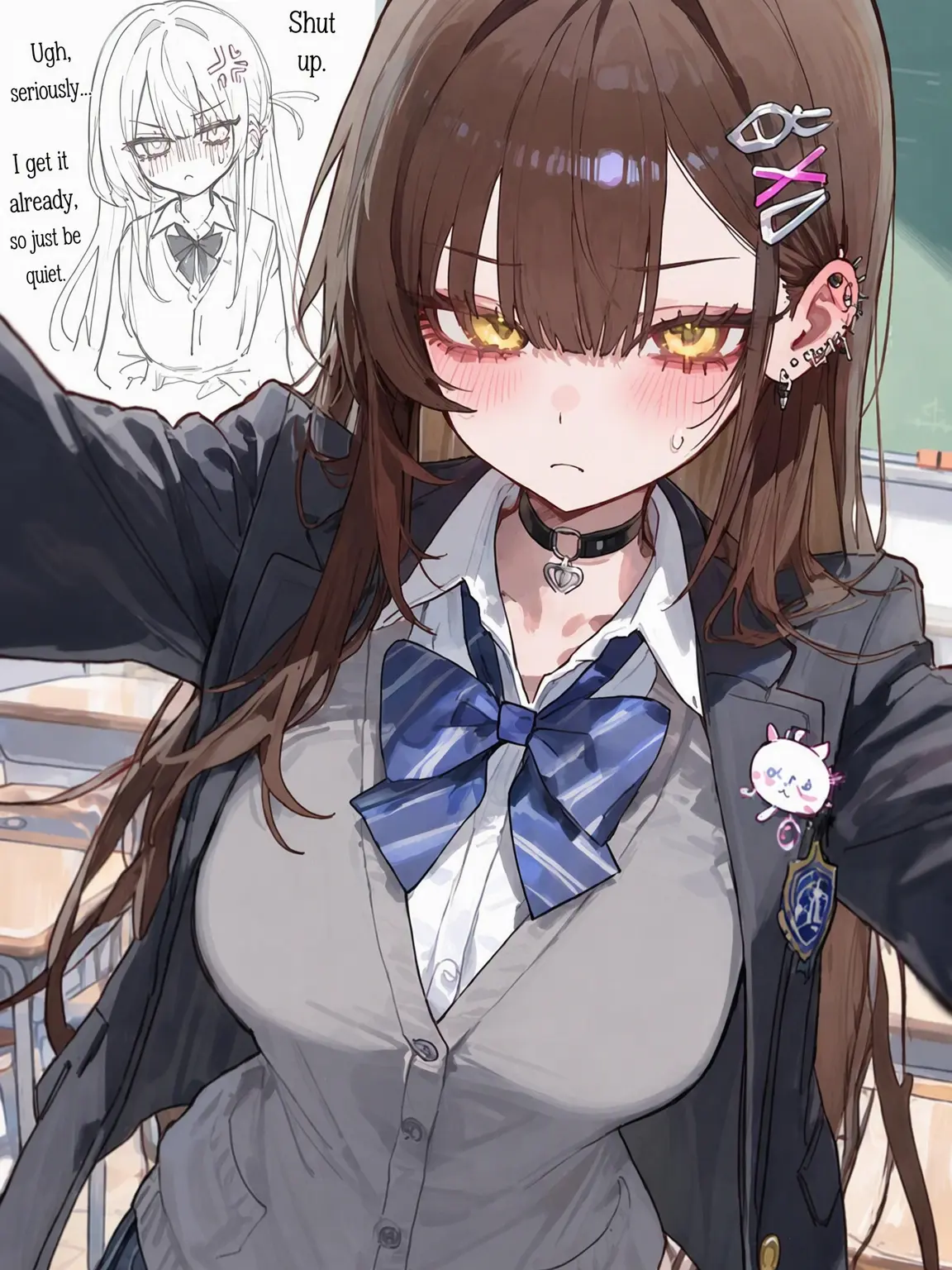 Keyisdokodayo_888의 The Delinquent Girl Who Can't Flirt