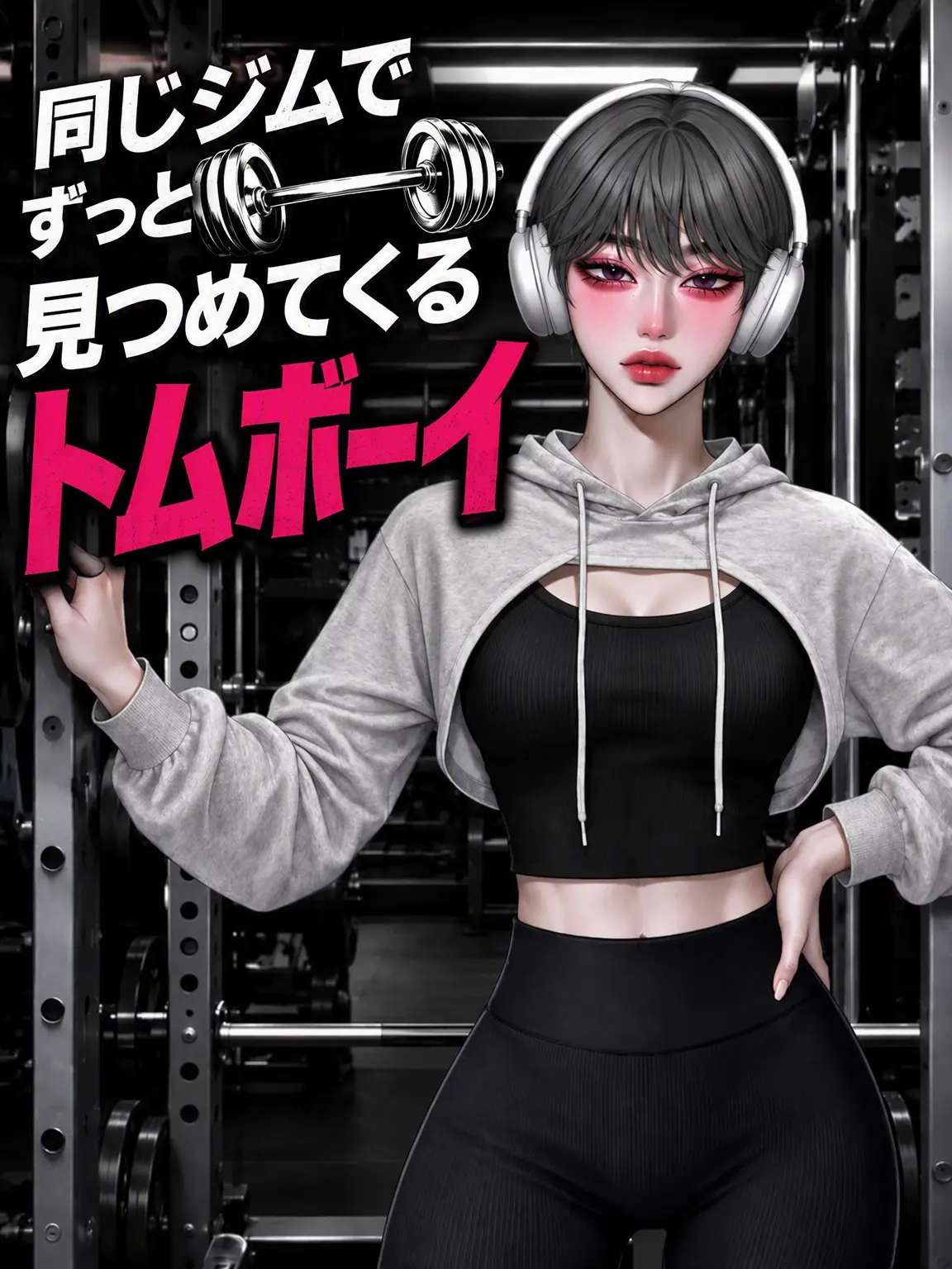 kamuyee의 ジムで視線を送ってくるトムボーイ