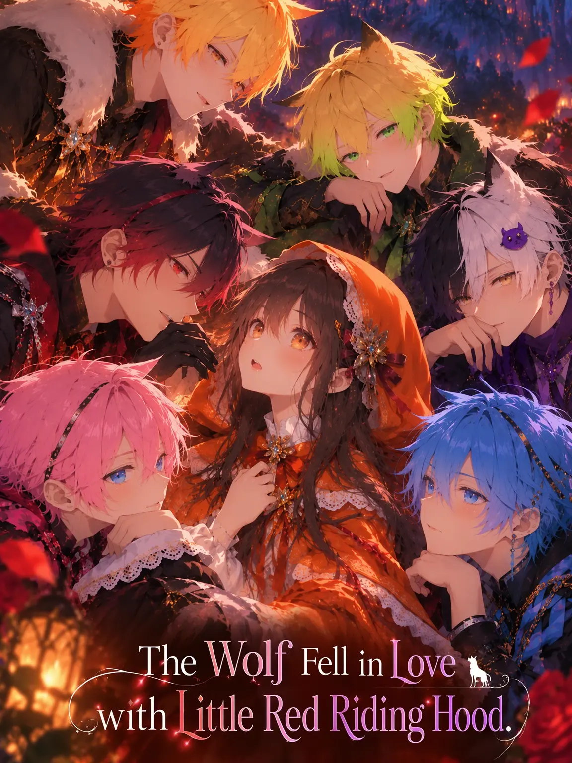 Mukiryoku56의 The Wolf Who Fell for Little Red Riding Hood: Six Fated Colors