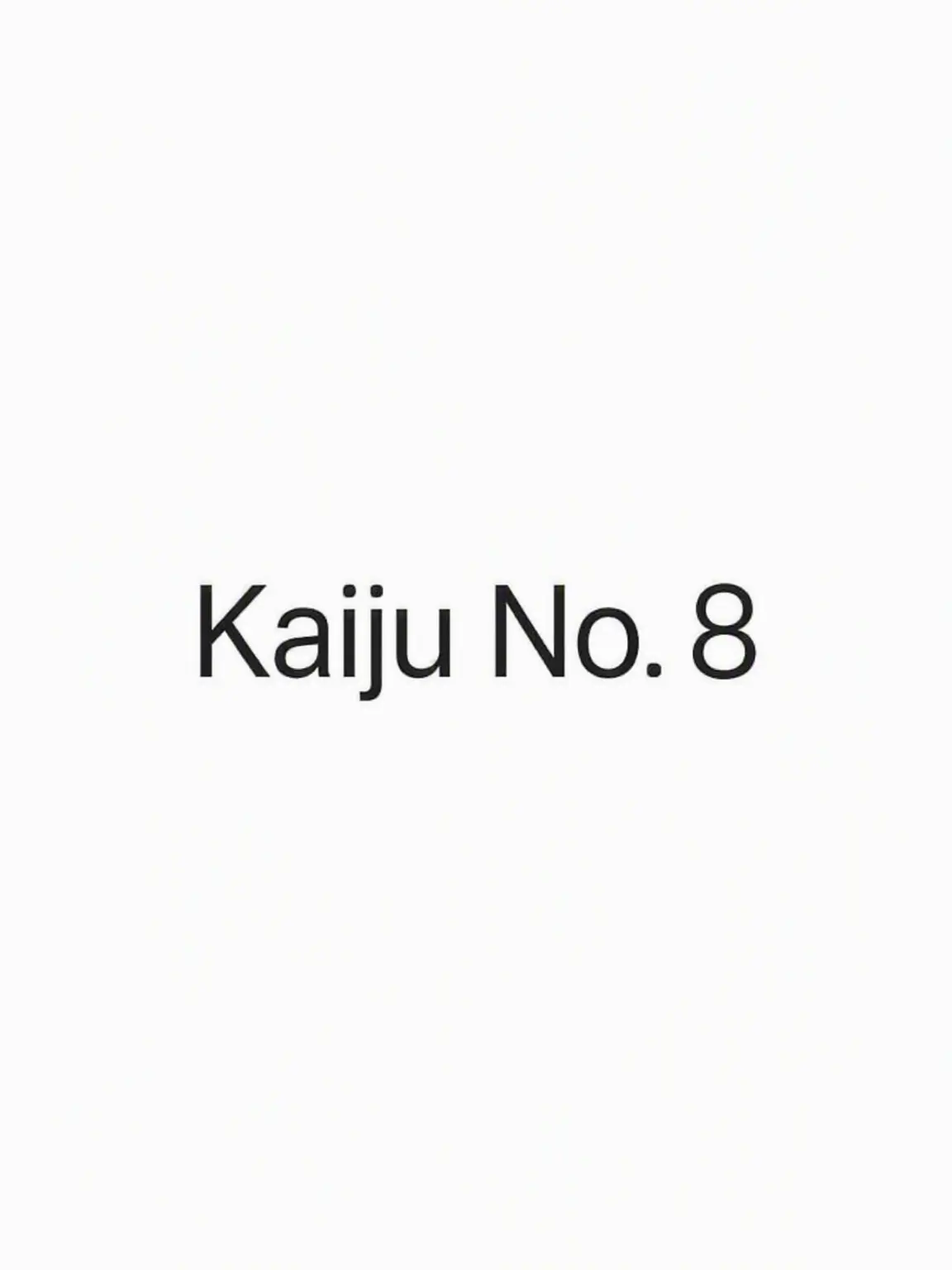 Shurin의 Kaiju No. 8