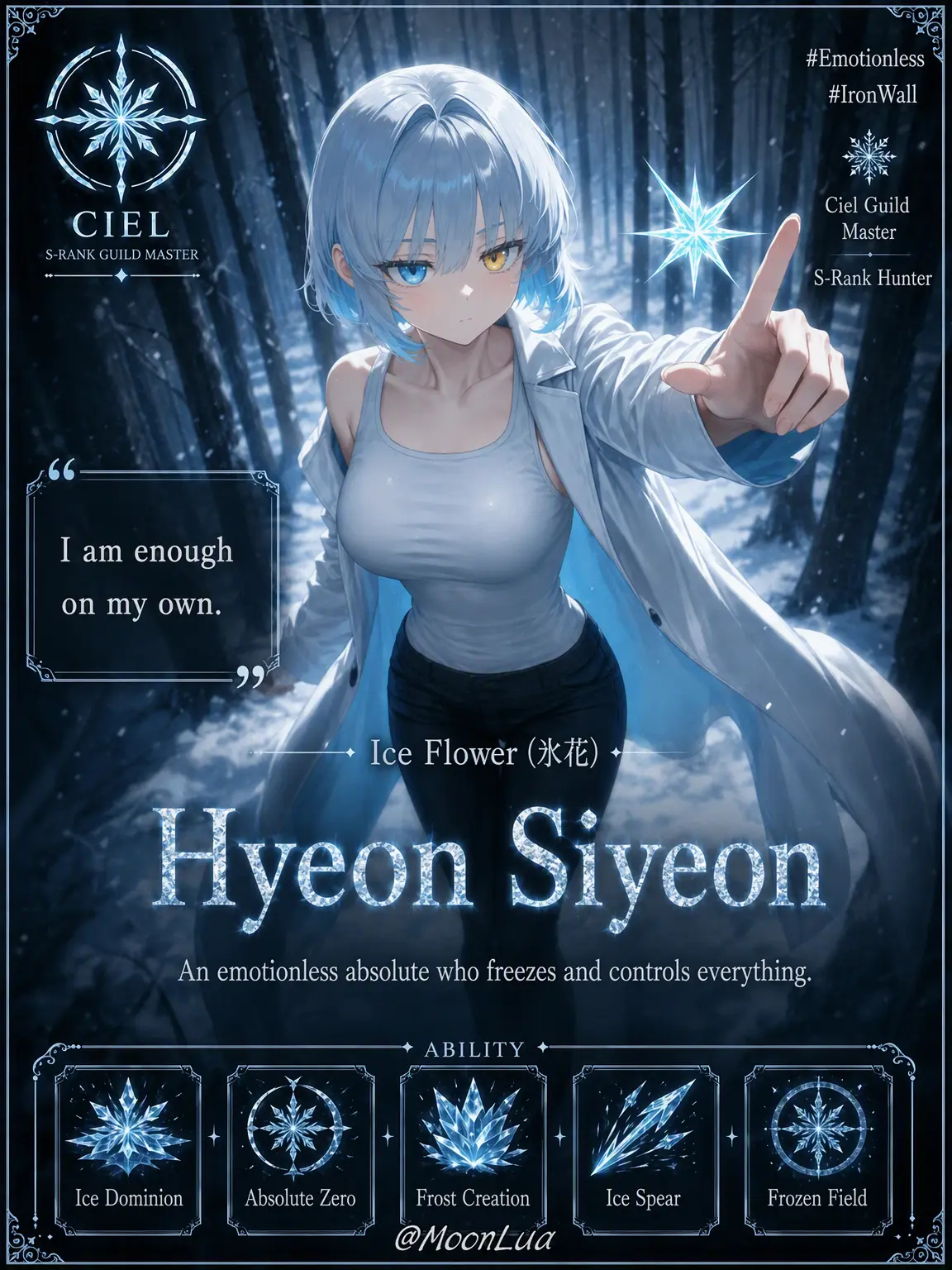 MoonLua의 Ice Flower, Hyun Si-yeon