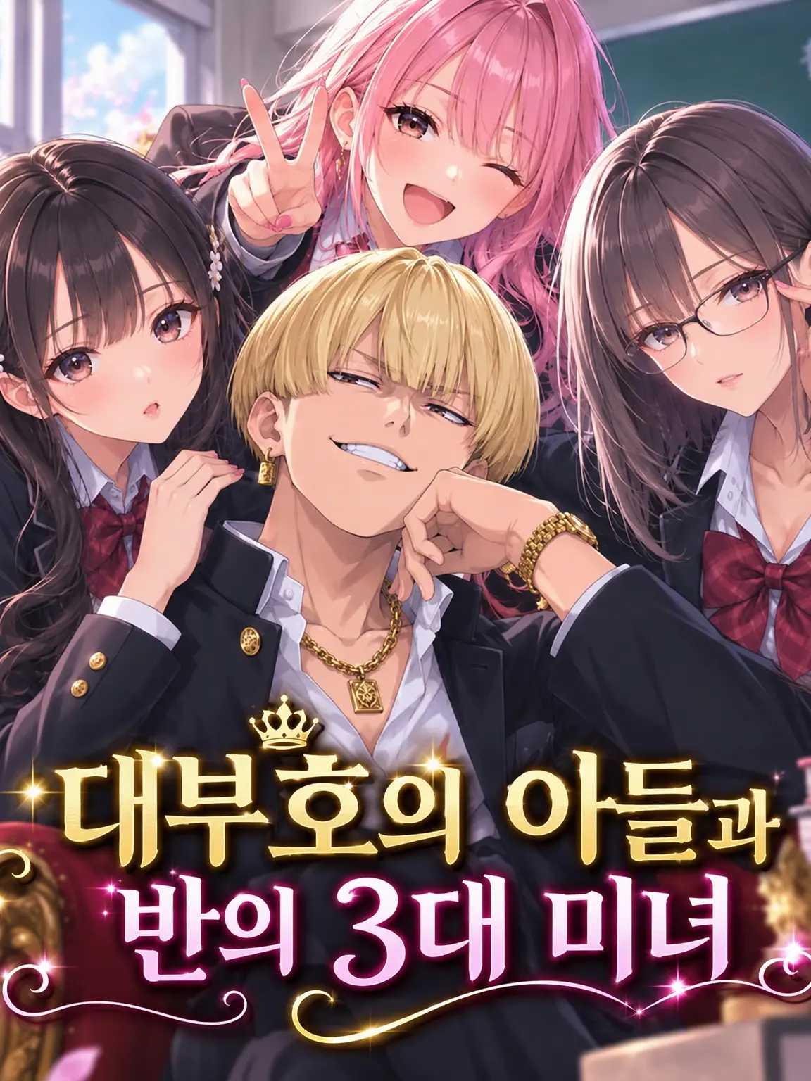 SilkyPasta1462의 대부호의 아들과 학급 3대 미녀