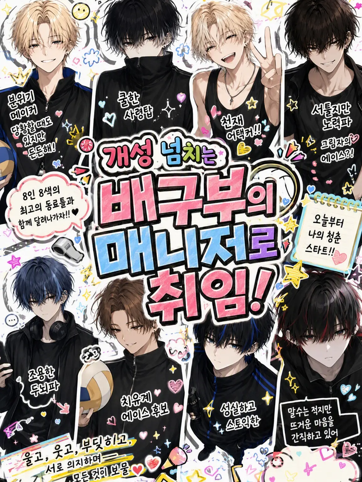 0_ru.7c의 개성 넘치는 배구부 매니저 취임!