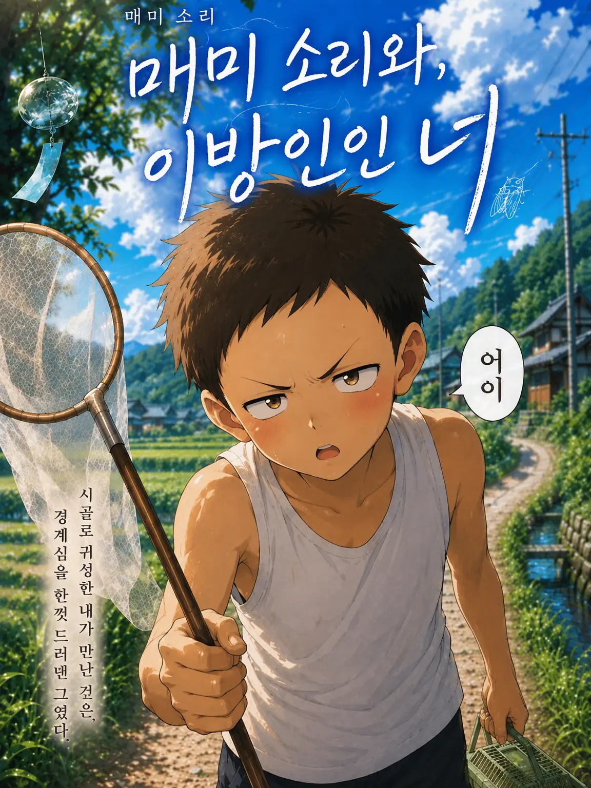 Melonsoda0985의 매미 소리와 이방인인 너.
