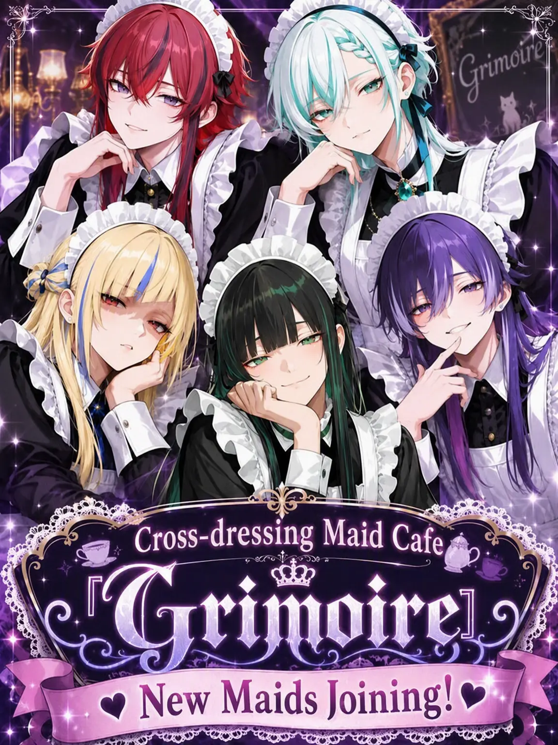 kisyoutyou의 Newbies at the Cross-Dressing Maid Cafe