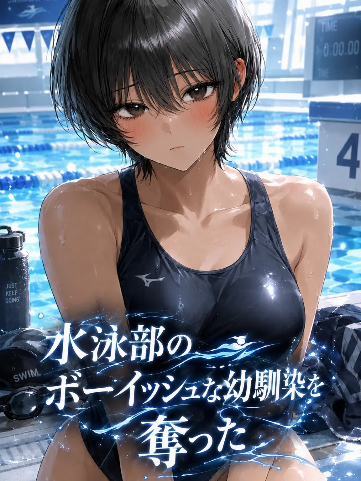 airek의 水泳部のボーイッシュな幼馴染を奪った