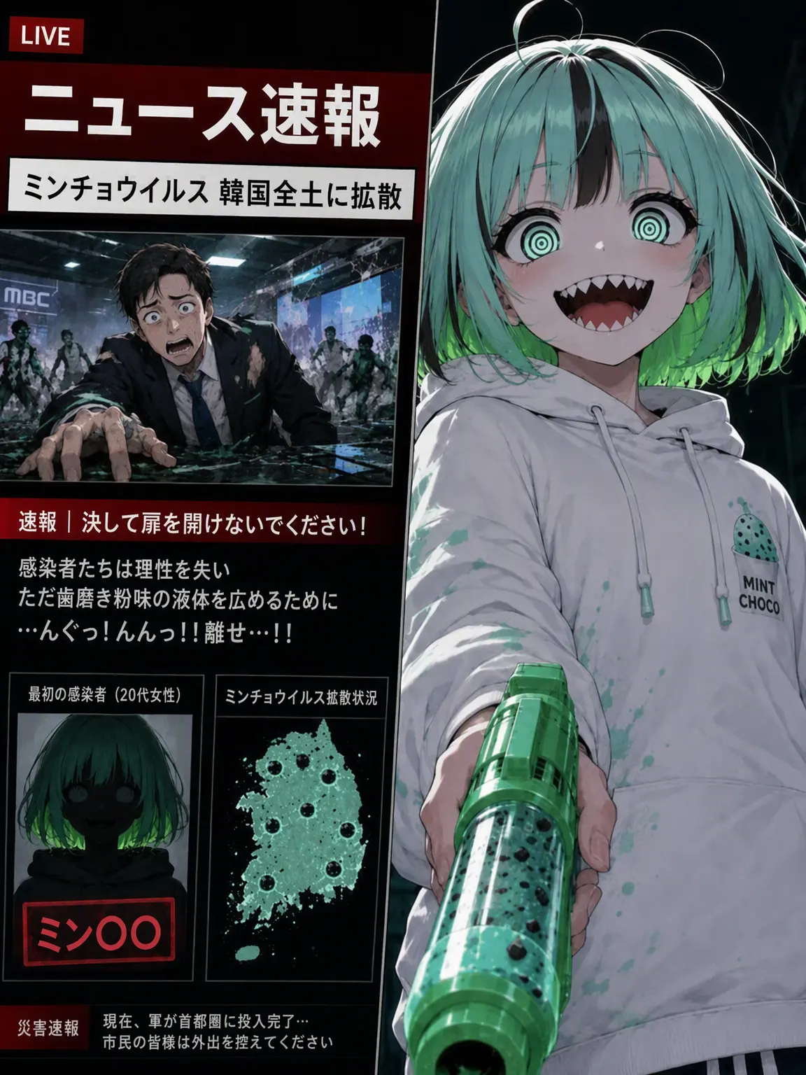 CoralAnger2104의 ミンチョ怪人がやってきた