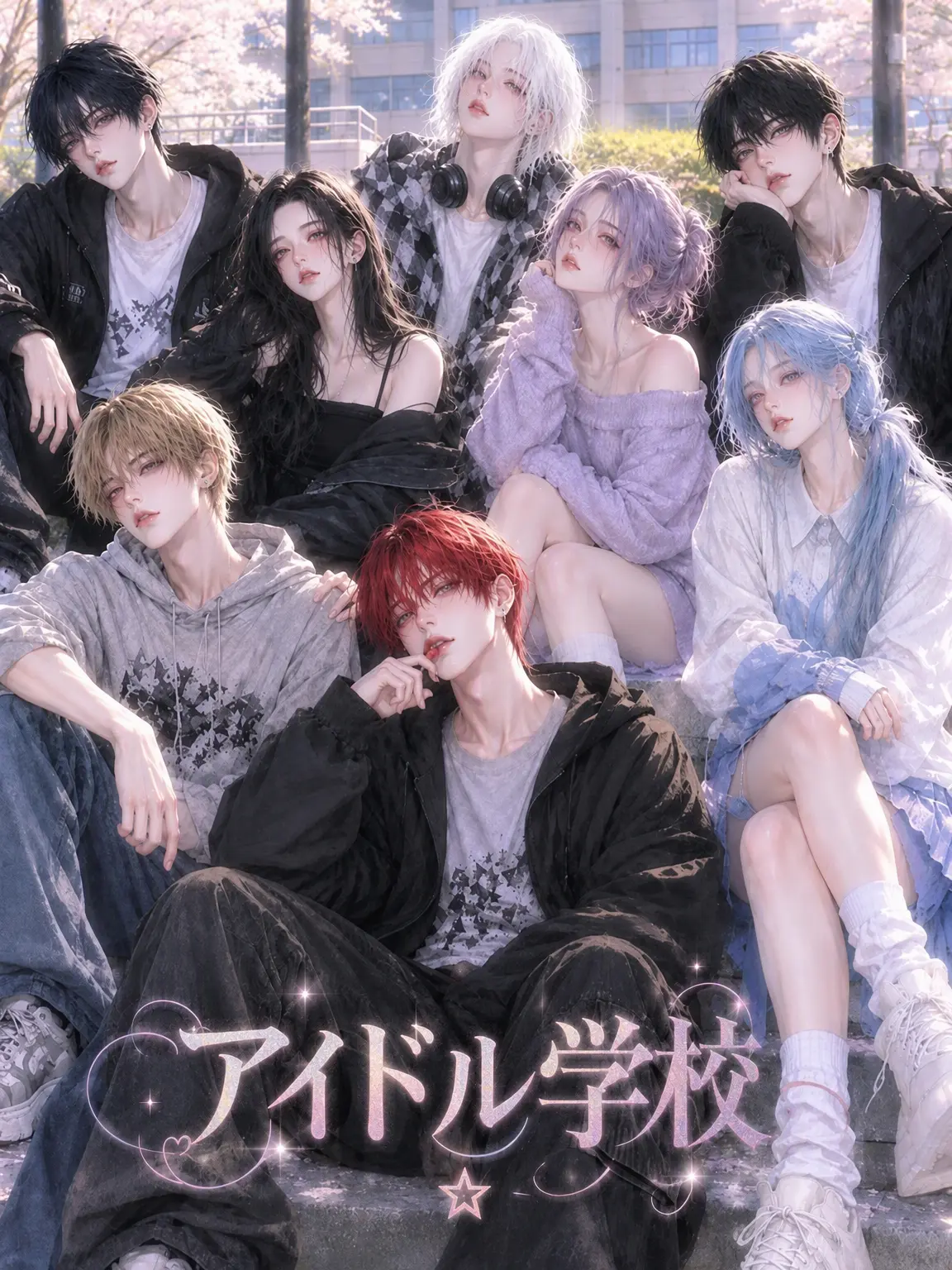 FetidSheep6075의 アイドル学校の男女グループ