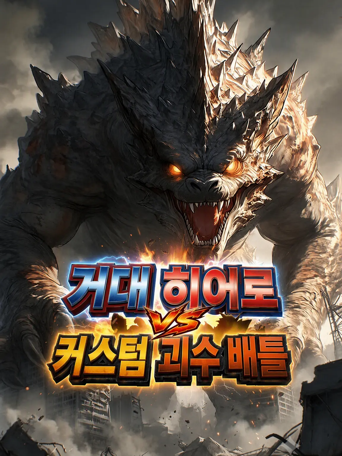 Mpark_2678dg의 거대 히어로 VS 커스텀 괴수 배틀