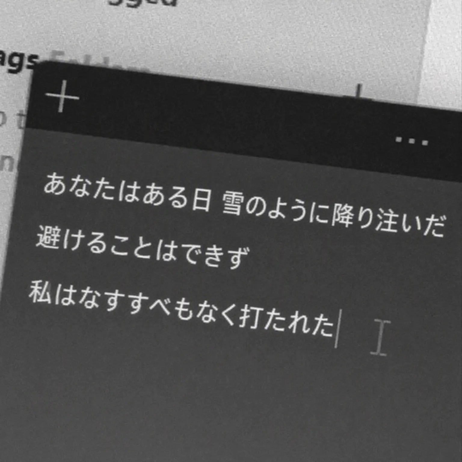 bicycle의 君という冬