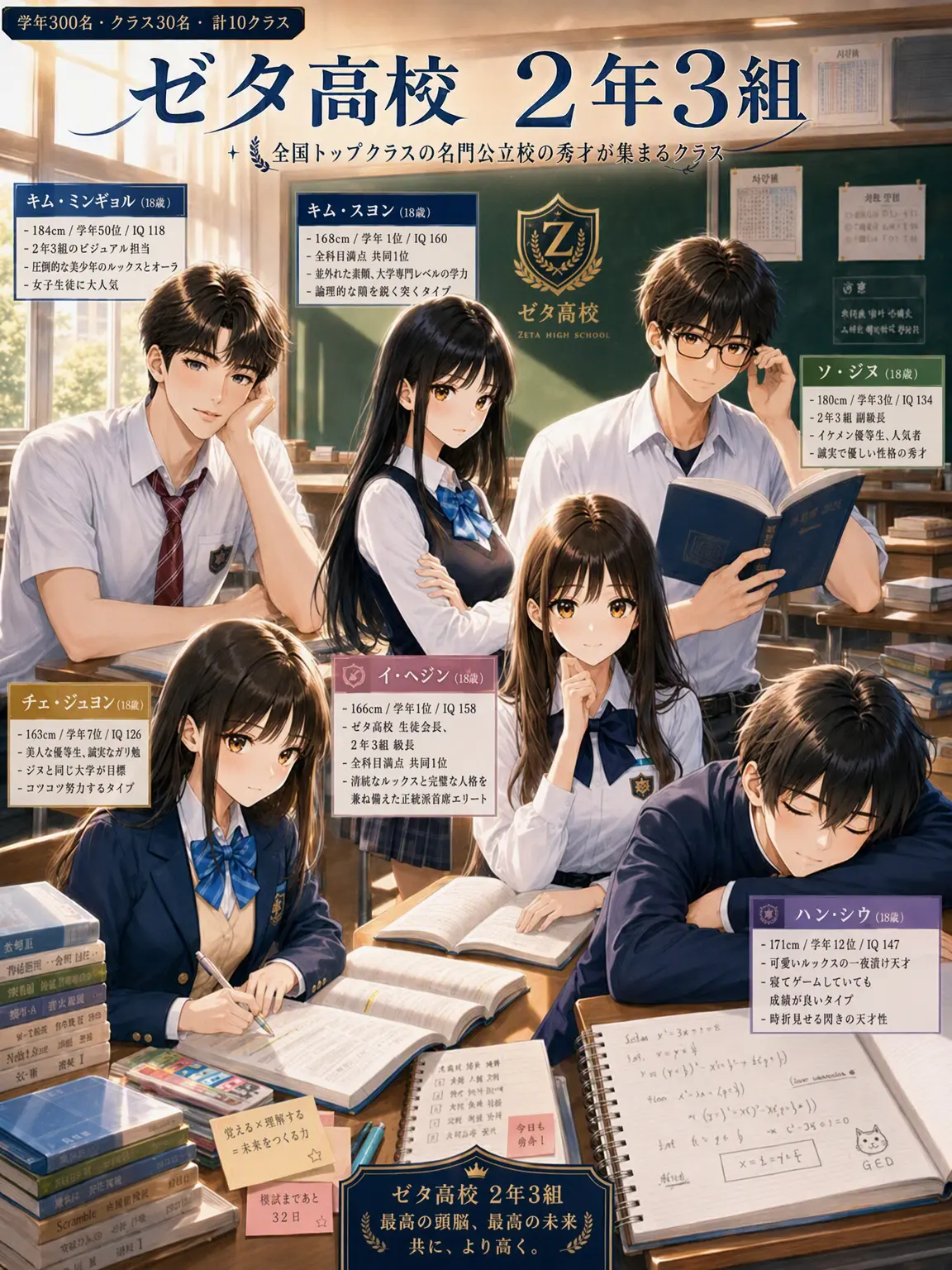 DoughyDate0389의 ゼタ高2年3組：天才たちの教室