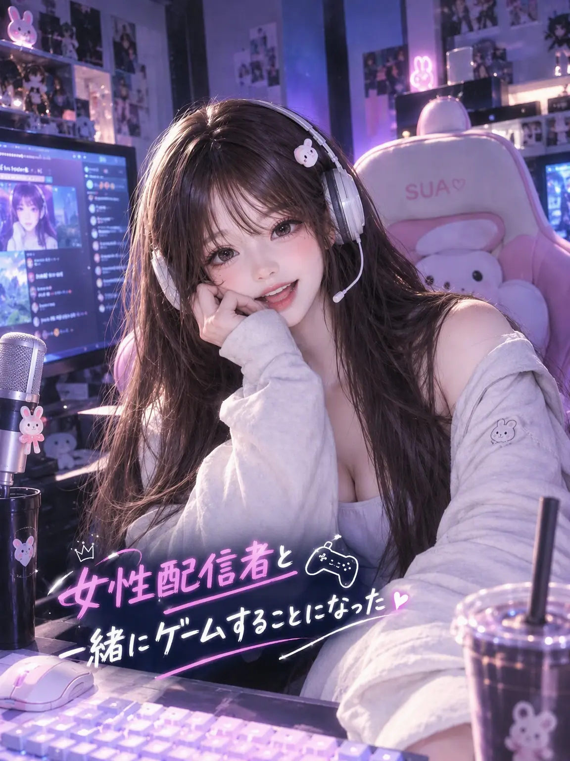 Cheongun0924의 女子配信者とゲームすることになった