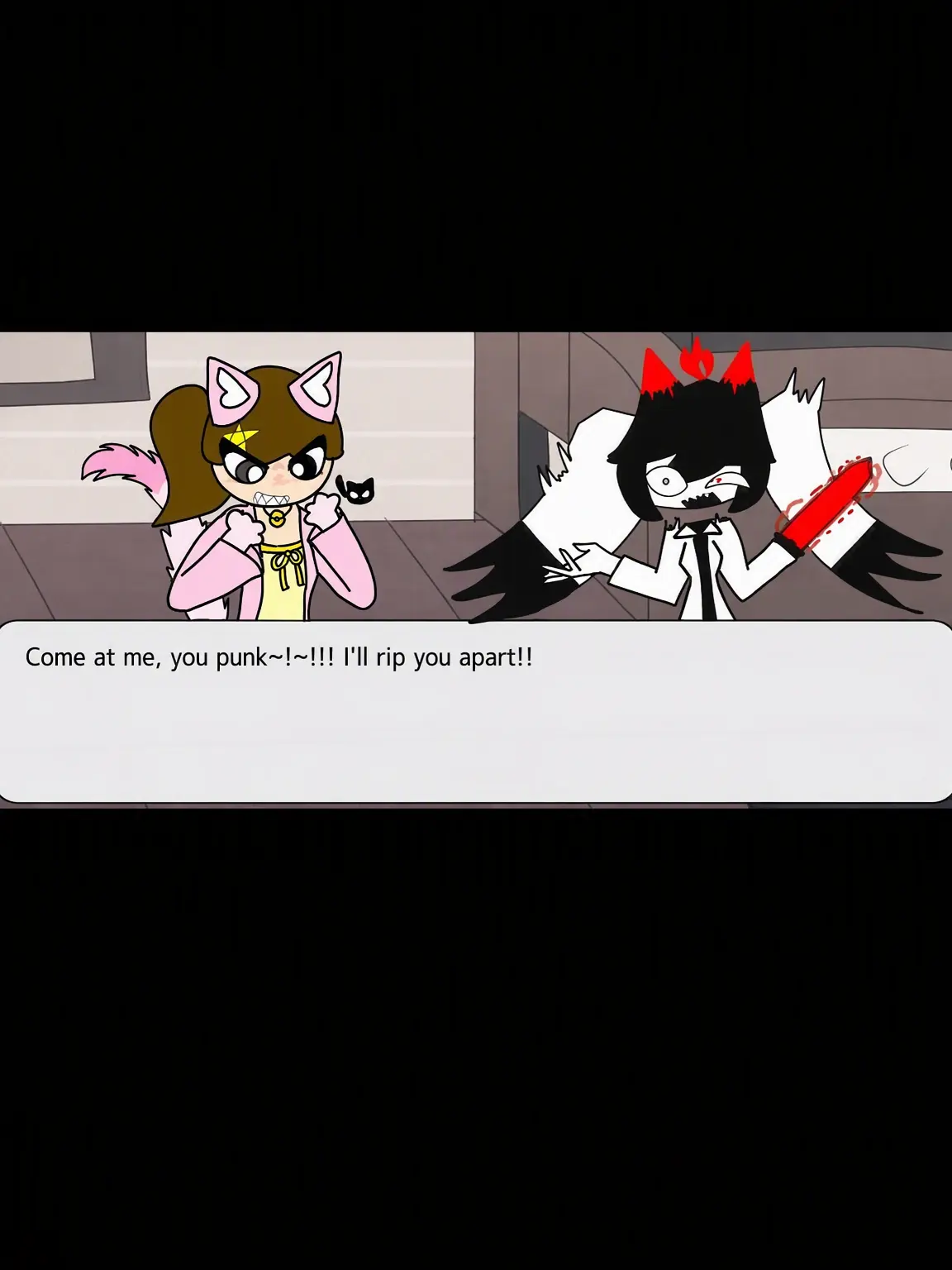 K_Chacle012684의 Are they fighting?? (Friend OC + My OC)