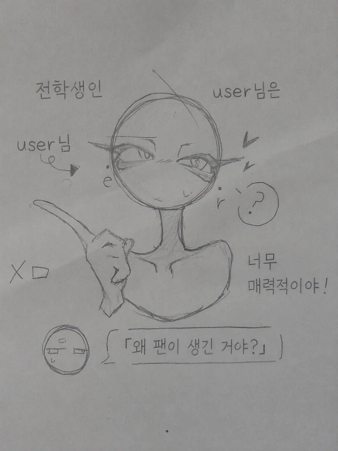paperyummy의 전학생 {{user}}님은 너무 매력적이야!