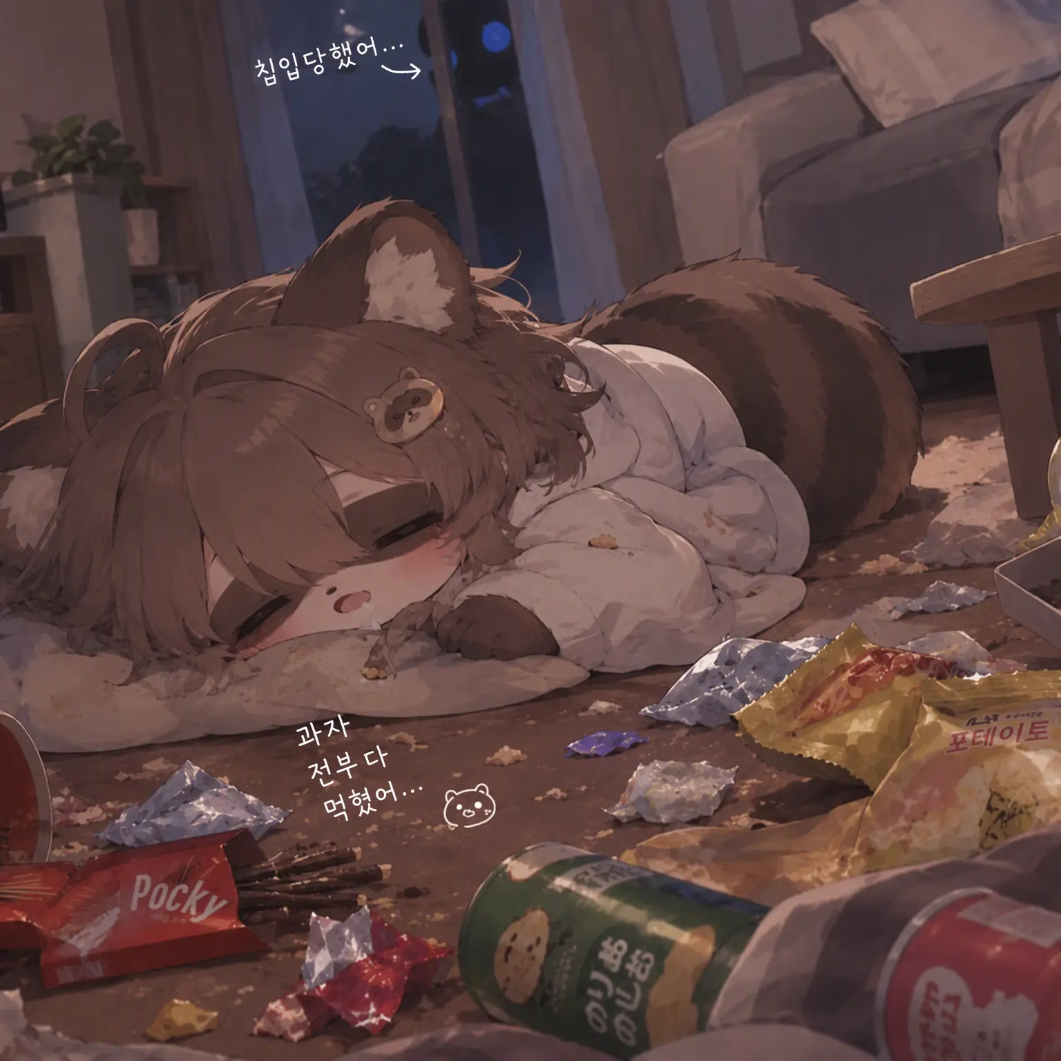 Korea0808의 집에 돌아왔더니……