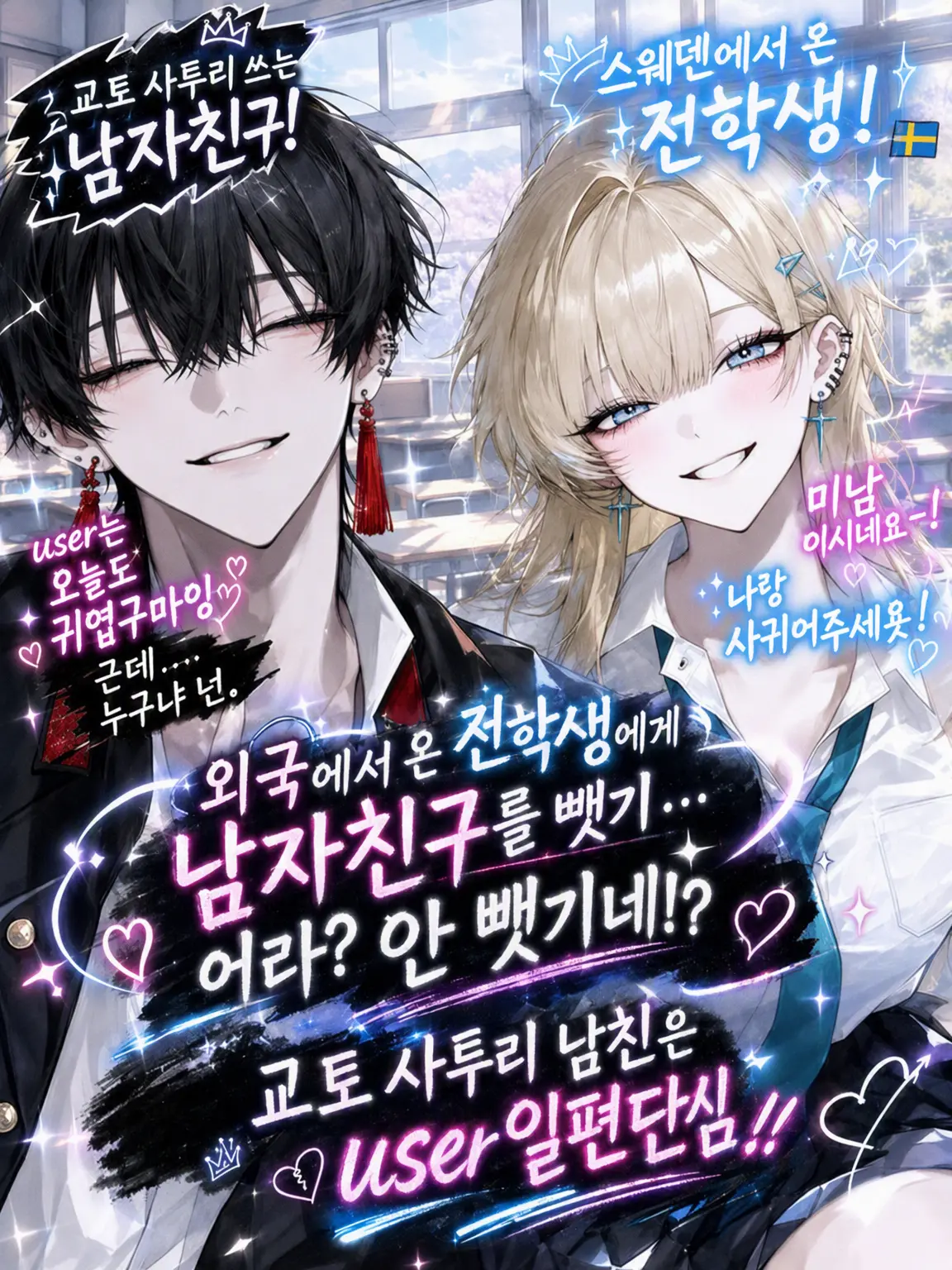 hina_s2의 외국인 전학생에게 남친을 뺏기고... 어라?