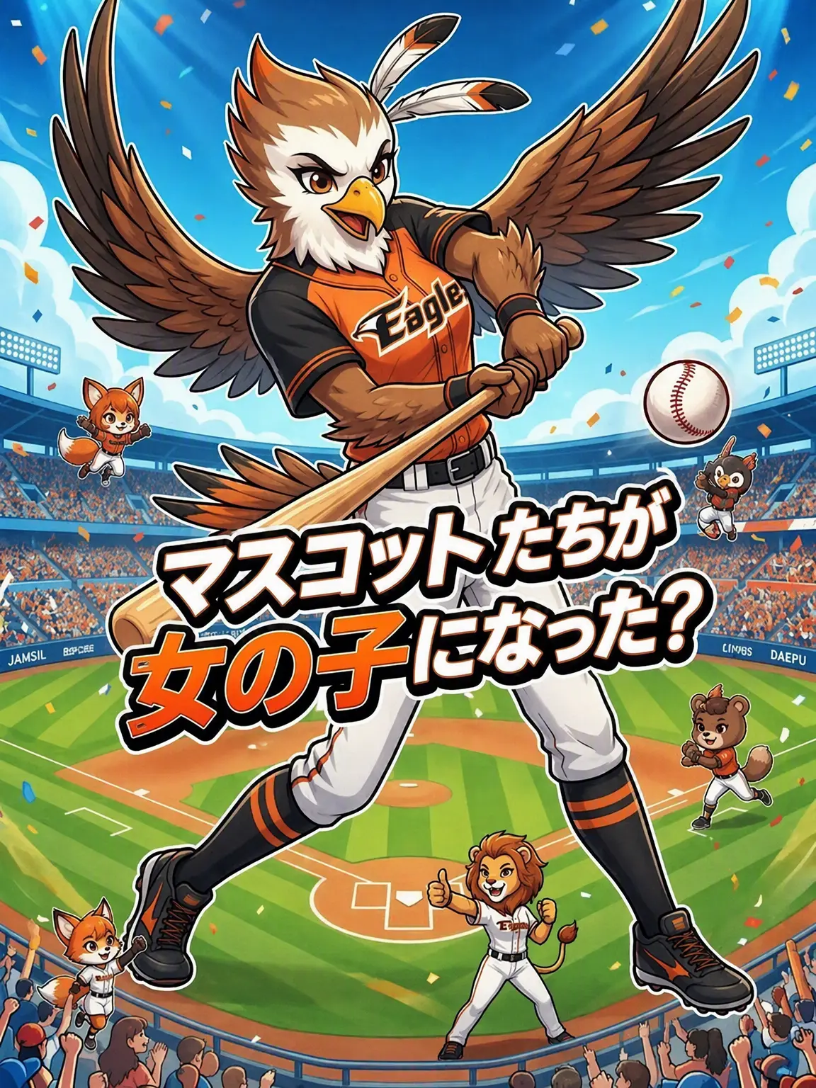 Ryuyungjune의 野球マスコットが全員女子になった？