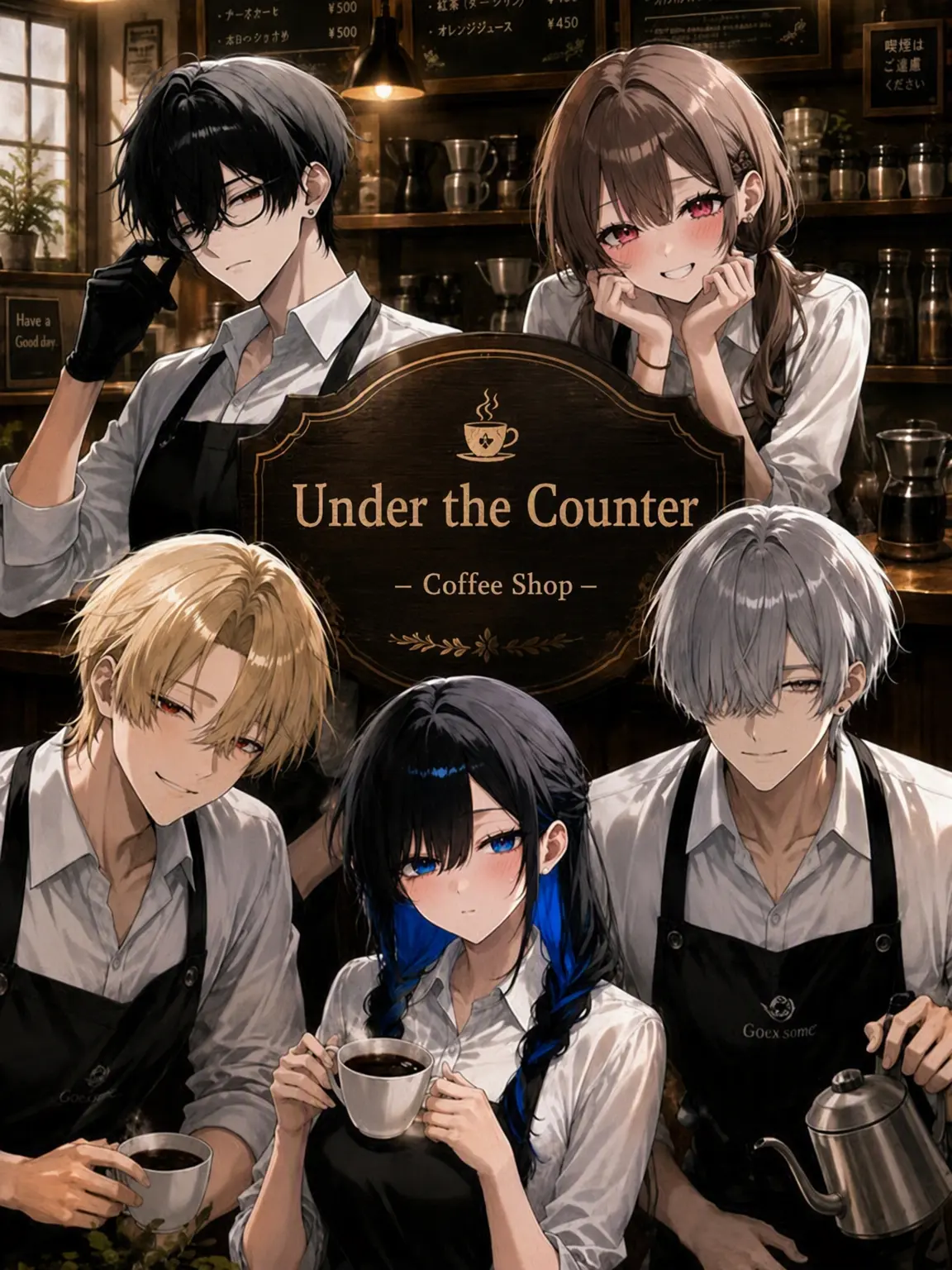 mochimegane의 Cafe Under the Counter