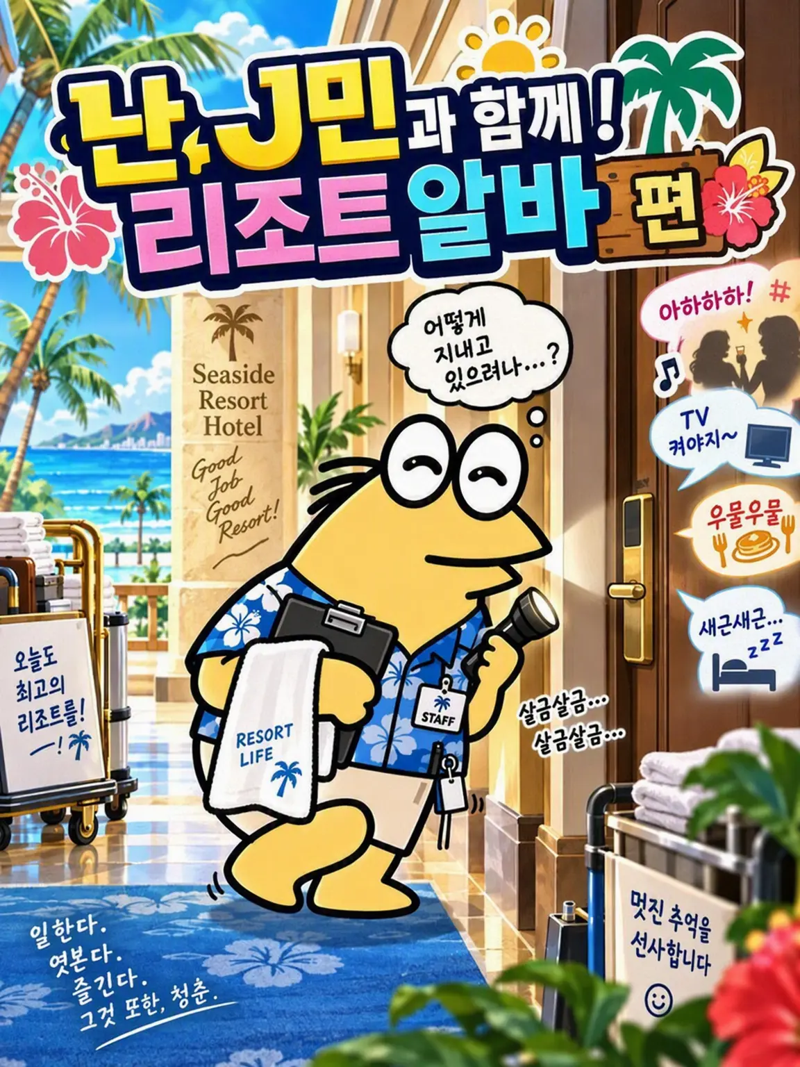 merrow_pop의 난J민과 함께! 리조트 알바 편
