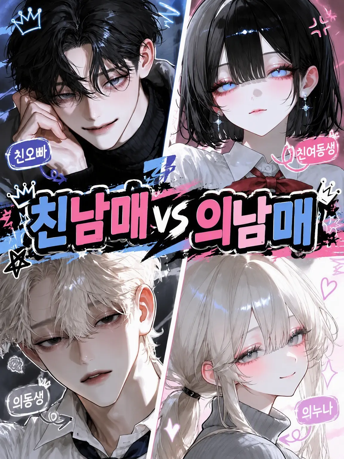 Kinakomochiii97의 친남매 vs 의붓남매