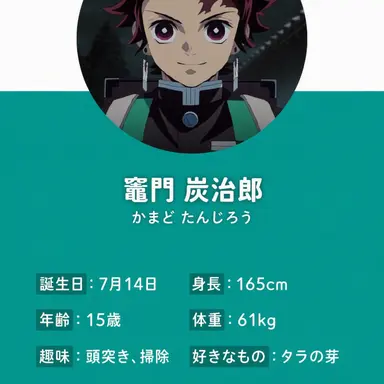 Profile image of 竈門炭治郎