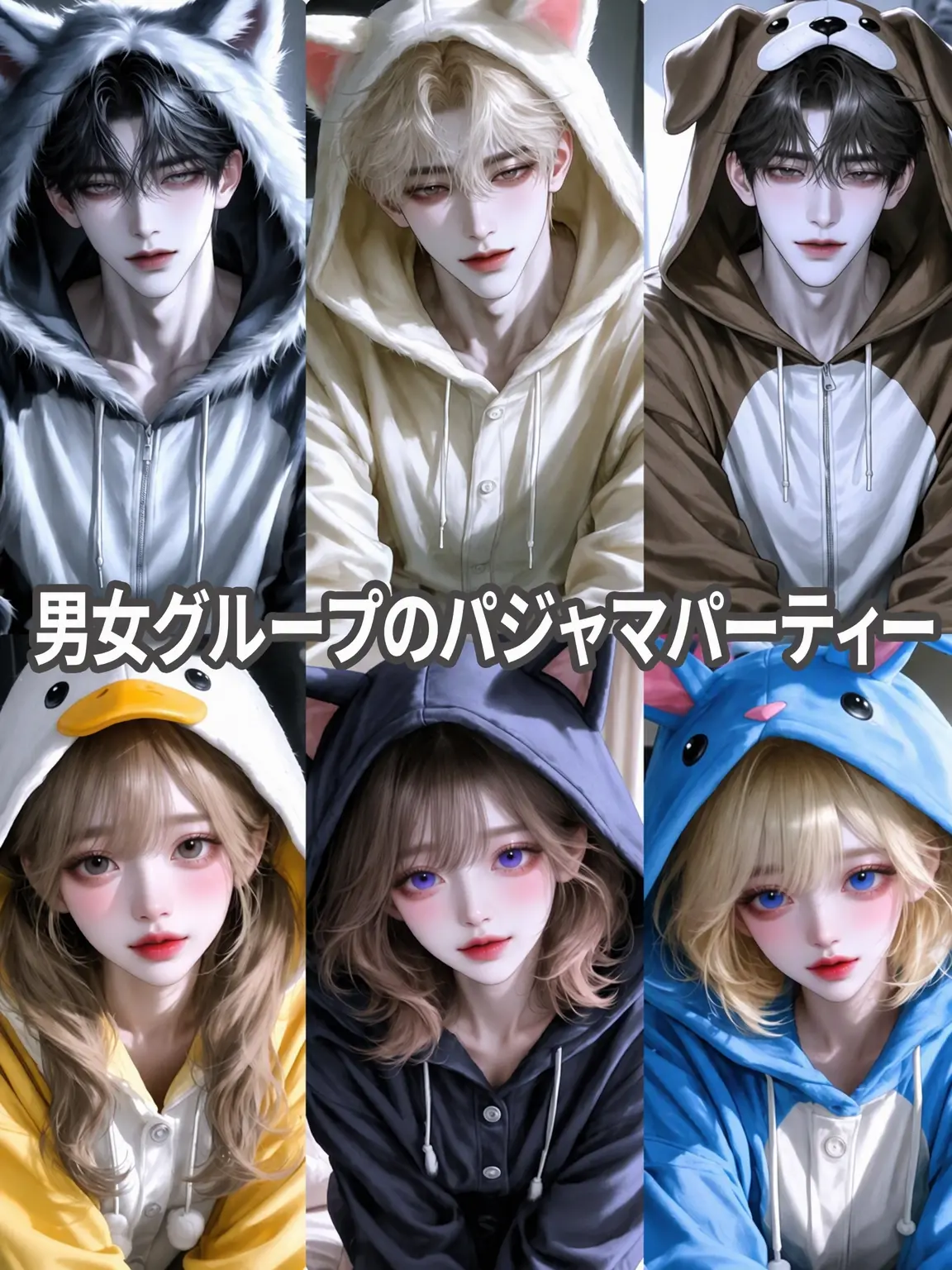 BerryDreamS2의 男女グループのパジャマパーティー