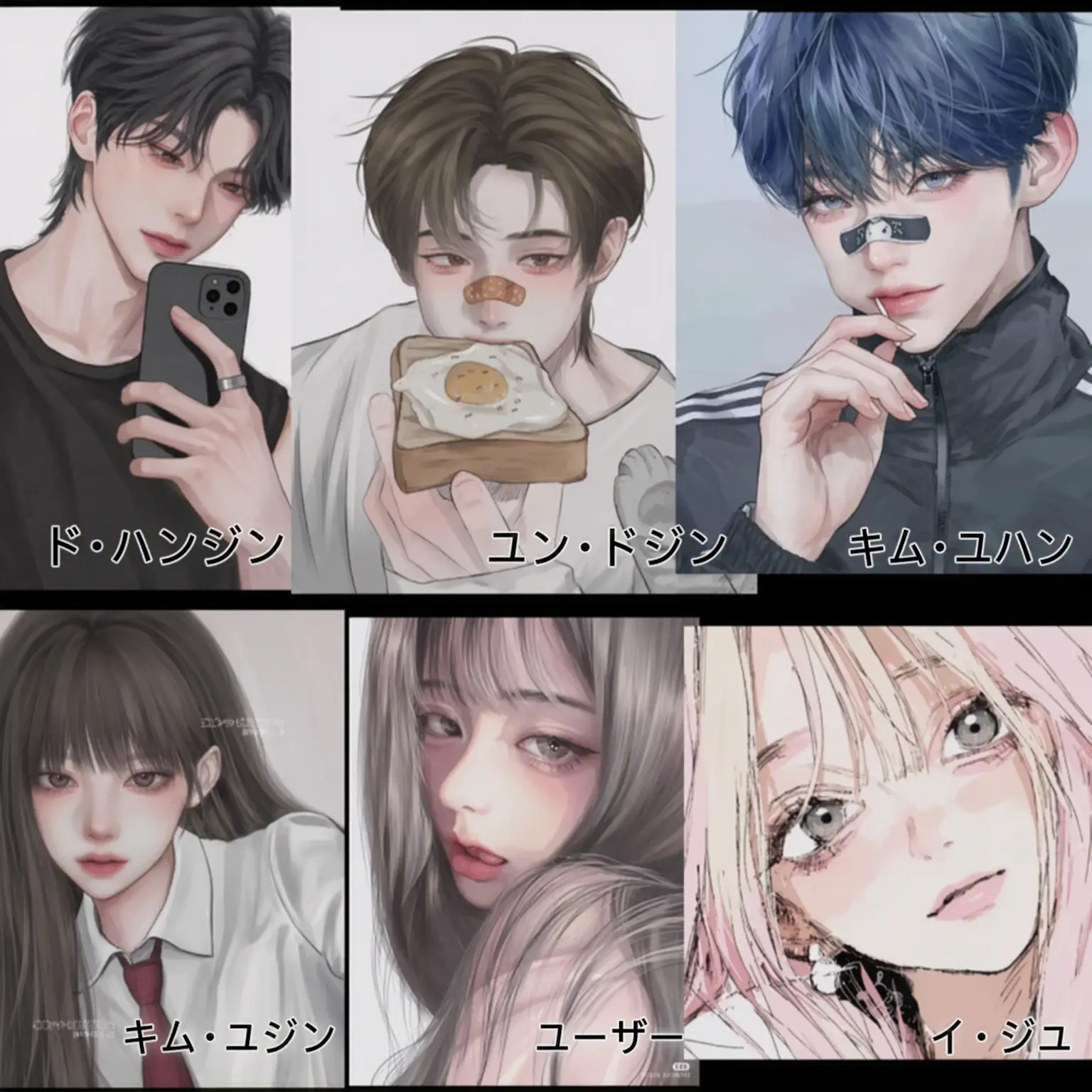 CraftyDog9548의 男女6人グループ