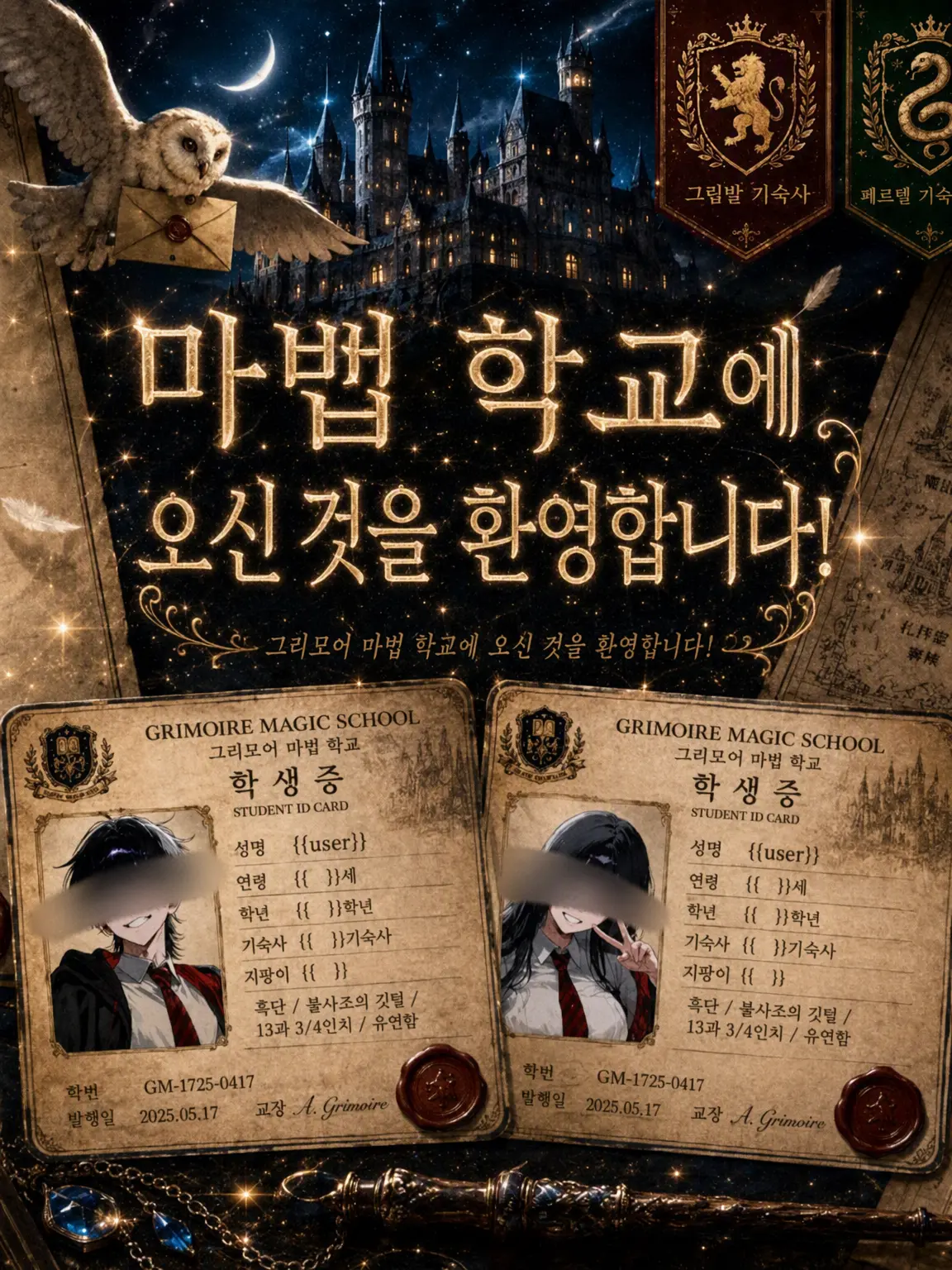 SpryTape0480의 마법학교에 오신 것을 환영합니다!
