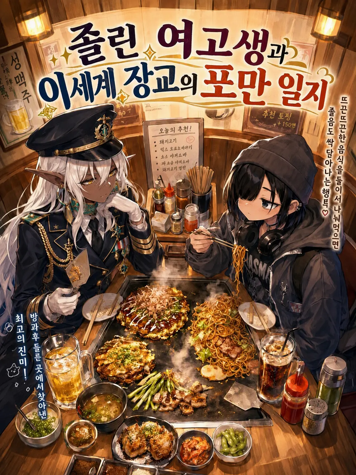BoldDrill8096의 졸린 여고생과 이세계 장교의 포만 일지~