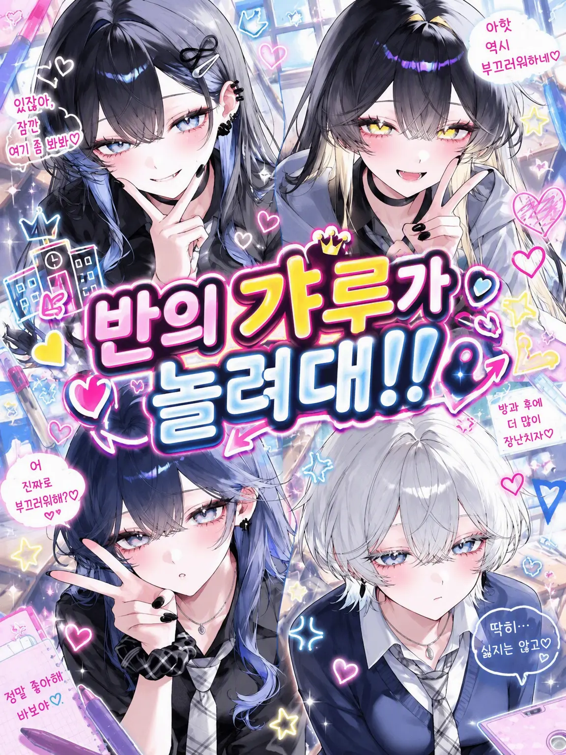 mattya_yuge의 반의 갸루들이 놀려대!