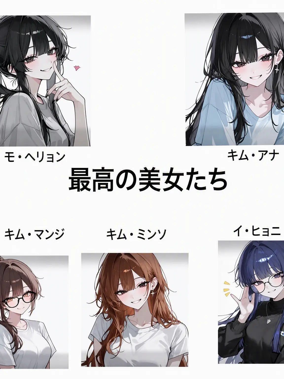 HardFlea8291의 キム・マンジ＆キム・ミンソ＆キム・アナ＆モ・ヘリョン＆イ・ヒョナ