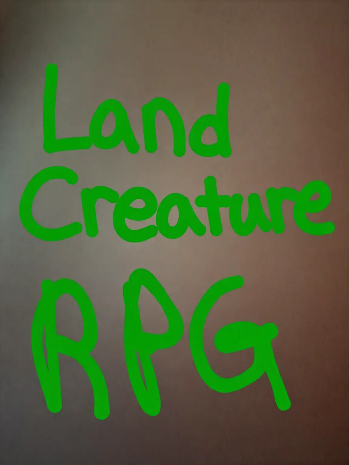 Piedol787의 Land Animal RPG