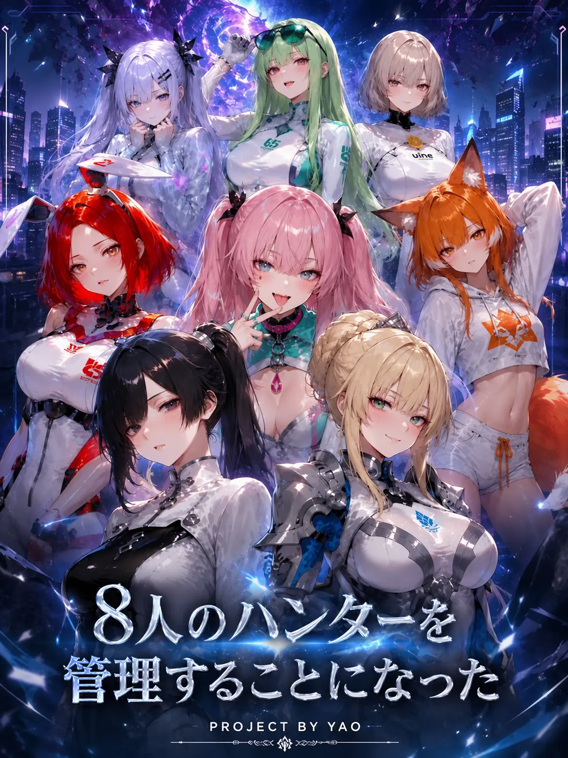 YAO의 《 8人のハンターを管理することになった 》