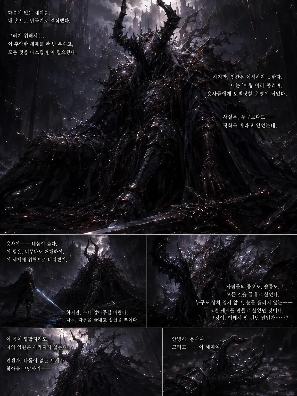 Omega.Rin의 용사에게 패배한 마왕.
