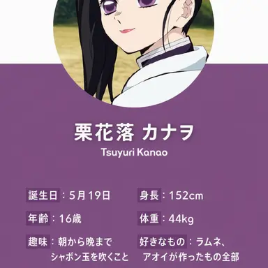 Profile image of 栗花落カナヲ