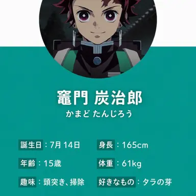 Profile image of 竈門炭治郎