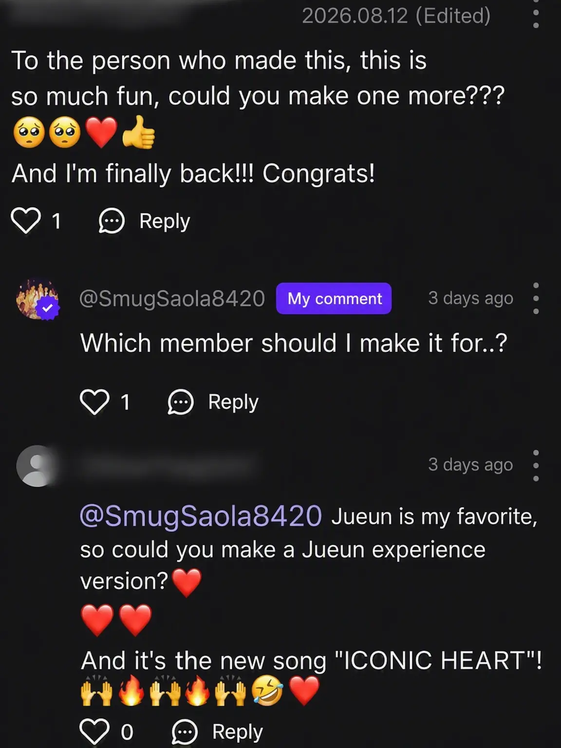 SmugSaola8420의 Hearts to Hearts
