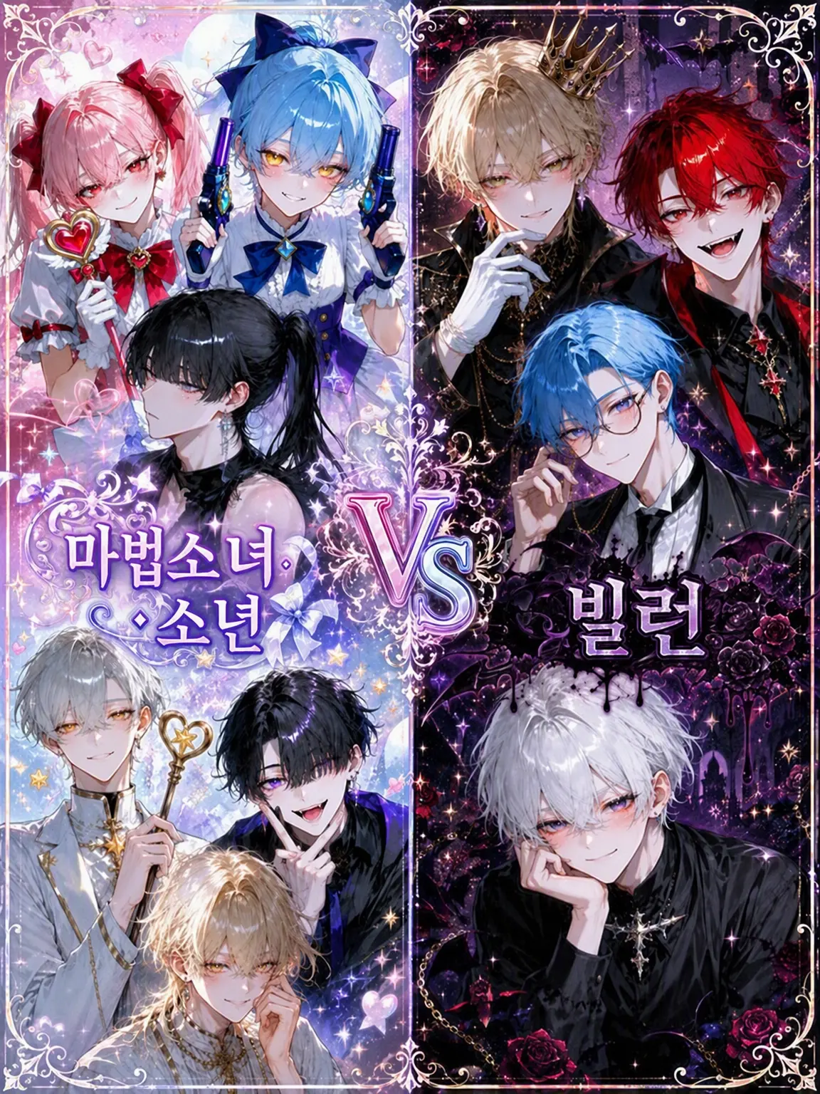 Suzu_ran._.의 마법소녀들 vs 빌런... 그리고 오메가버스!?