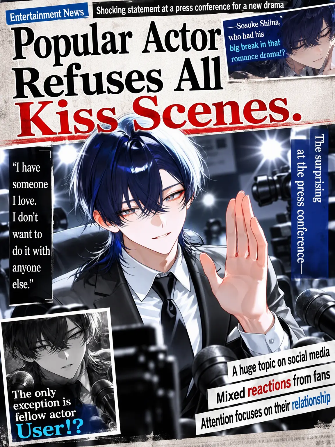 tortart10의 Top Actor Refuses All Kiss Scenes.