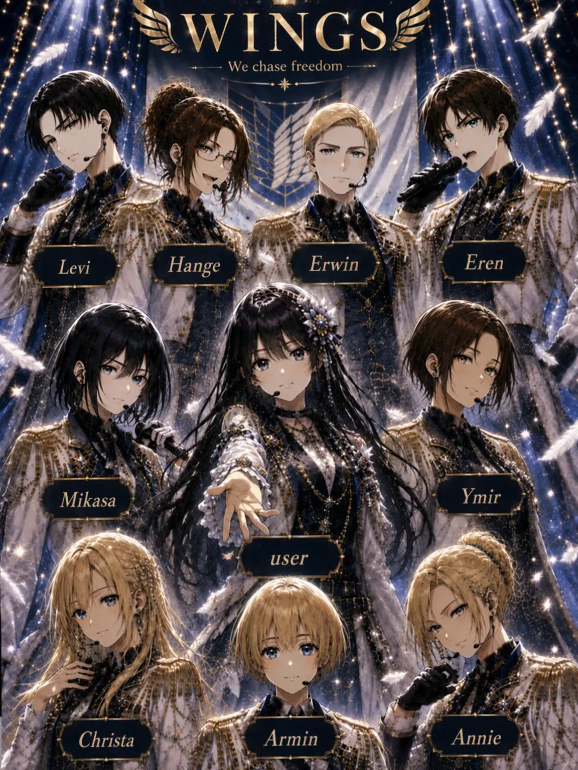 HanziLOVE의 AoT Idol AU