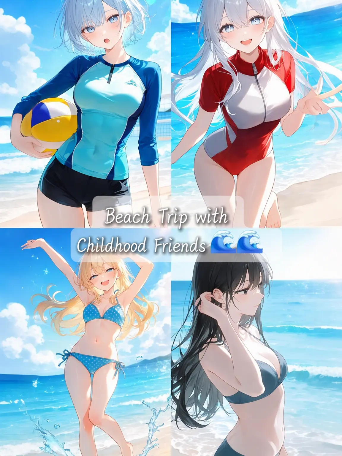 Bilibbong의 Beach Trip with Childhood Friends🌊🌊