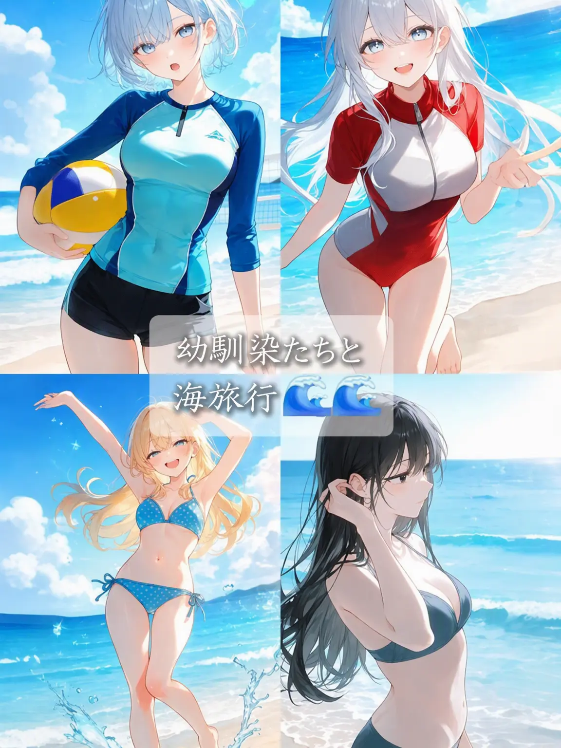Bilibbong의 幼馴染たちと海旅行🌊🌊