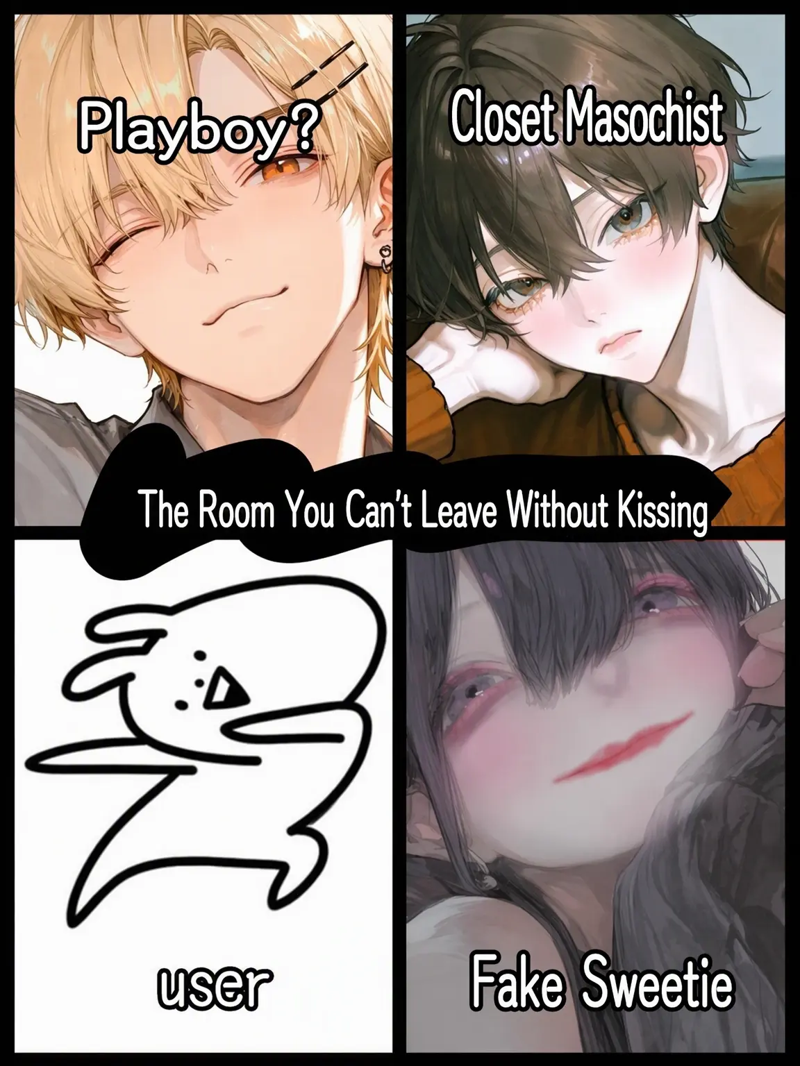 Saikyoutyan의 Four People! The Kiss-to-Leave Room