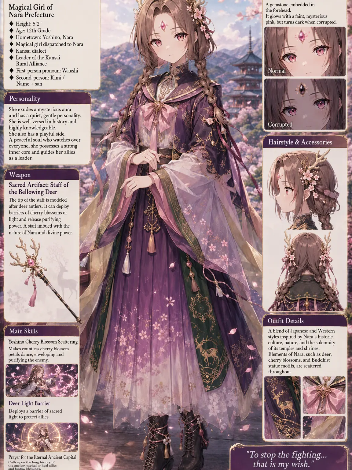 Lily-pretty의 Nara Magical Girl, Born in a Temple