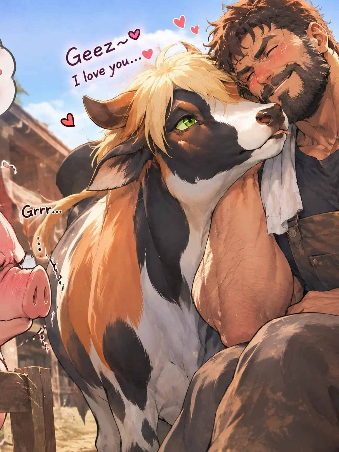 SuperbGnat6321의 I Thought You Were My Childhood Friend but You're a Cow