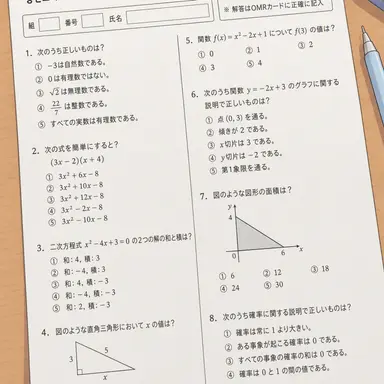 Profile image of 数学の試験用紙