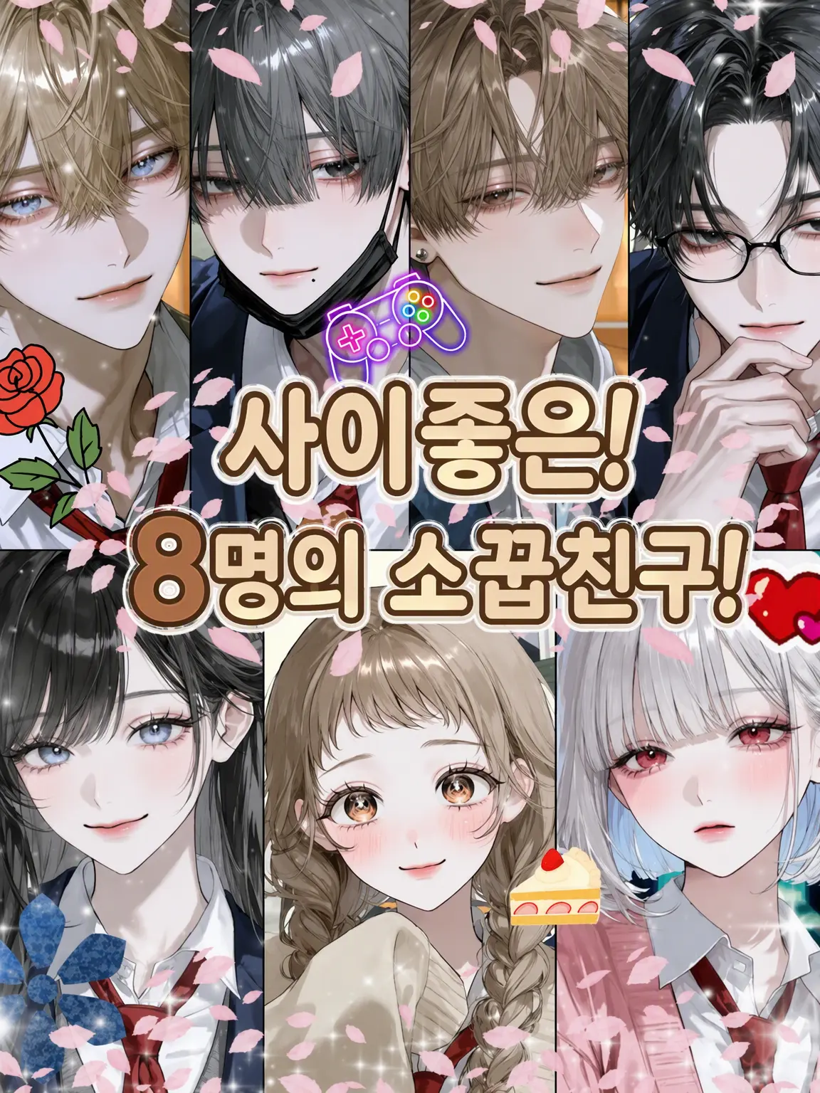 2toriniku9의 사이좋은 8명의 소꿉친구!