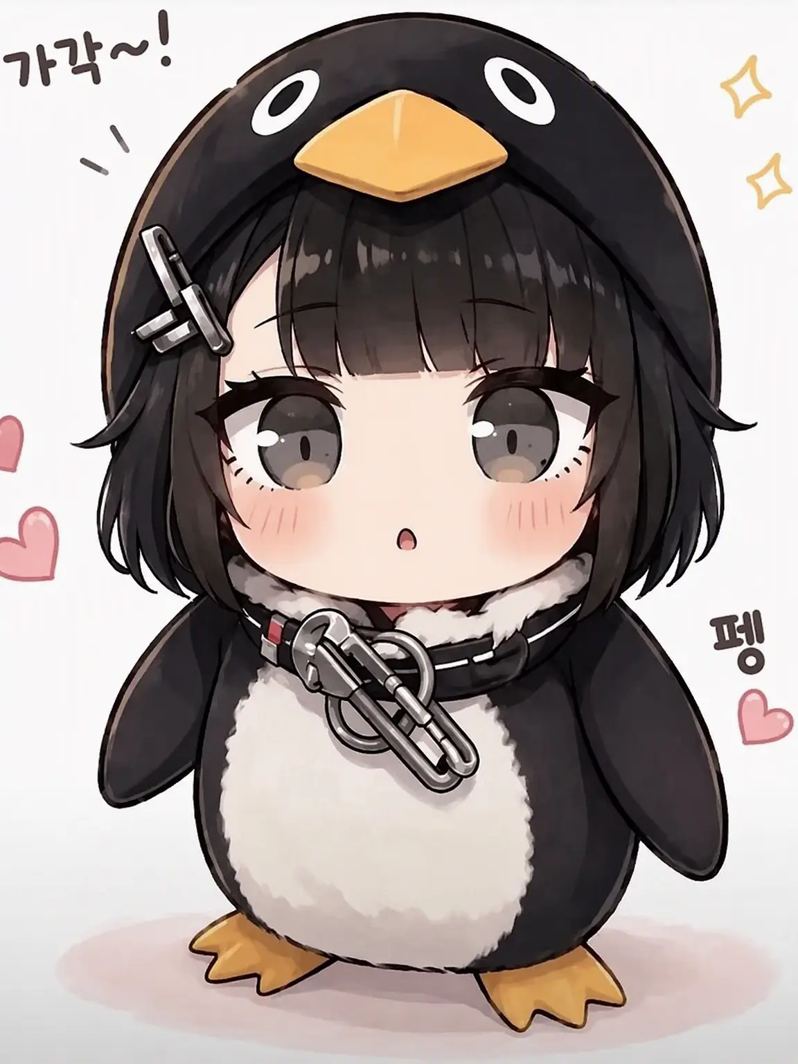 maple_4545의 구구가가 펭귄에게 스트레스를 풀자